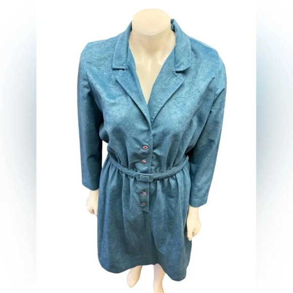 Cami Originals By Leboff Vintage Dress Blue Midi Size 17/18 - Picture 2 of 7